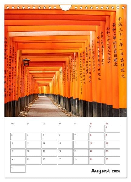 Produktbild: Eine Rundreise - Japan (Wandkalender 2026 DIN A4 hoch), CALVENDO Monatskalender