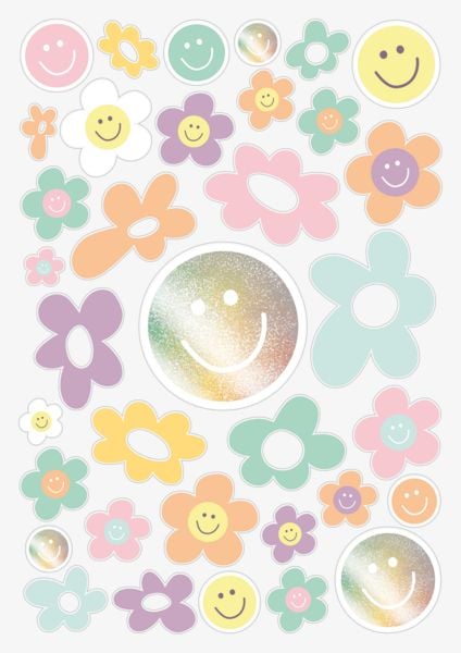 Produktbild: Brunnen Hausaufgabenheft Happy Hippie &brvbar; A5, 48 Blatt, mehrfarbig, pastell