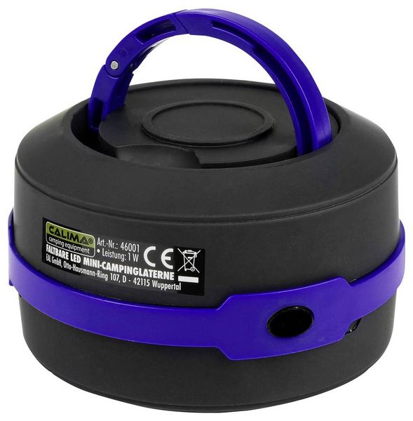 Produktbild: Calima 46001 Camping-Laterne batteriebetrieben 135g Schwarz-Blau