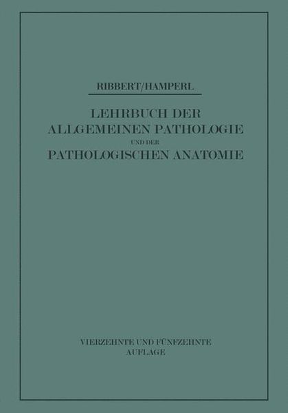 Produktbild: Lehrbuch der Allgemeinen Pathologie und der Pathologischen Anatomie