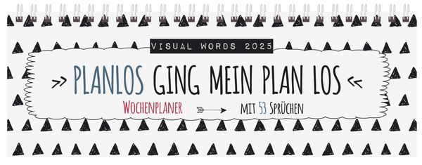 Tischquerkalender Visual Words 2025