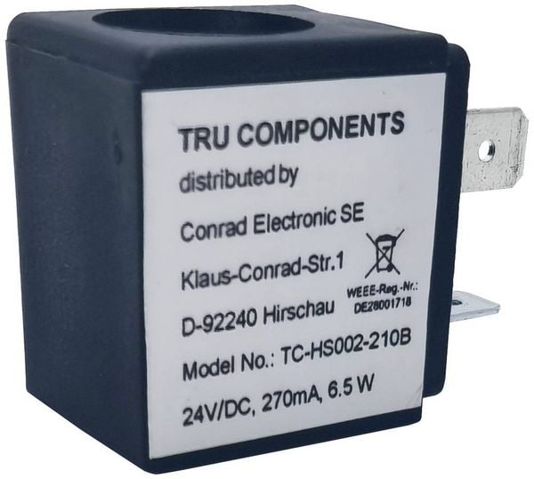 Produktbild: TRU COMPONENTS Spule TC-11331332 24 V/DC (max) 1St.