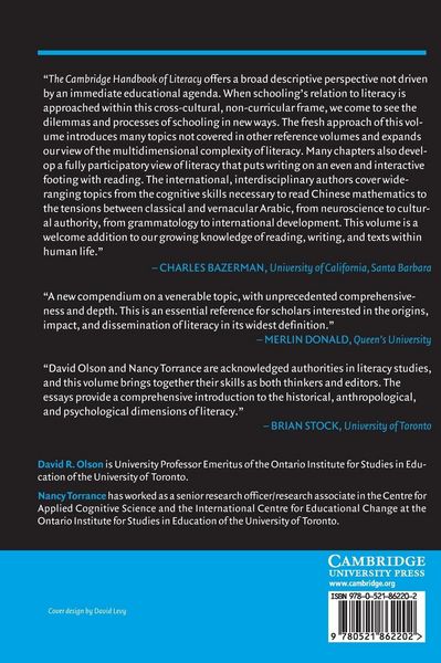 Produktbild: The Cambridge Handbook of Literacy