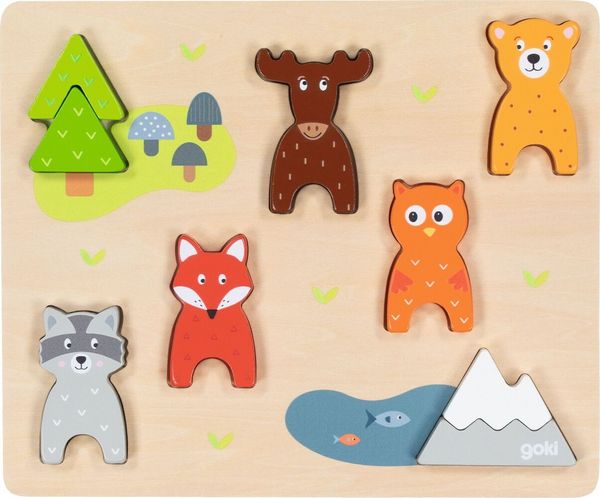 Produktbild: Einlegepuzzle Waldtiere