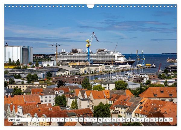 Produktbild: Wismarer Ansichten 2026 (Wandkalender 2026 DIN A3 quer), CALVENDO Monatskalender