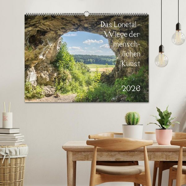 Produktbild: Das Lonetal - Wiege der menschlichen Kunst (Wandkalender 2026 DIN A2 quer), CALVENDO Monatskalender