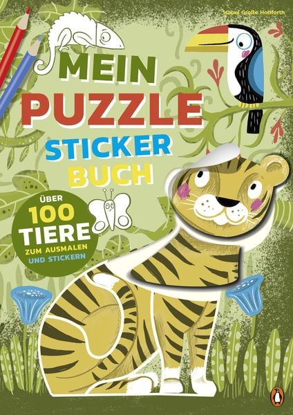 Mein bunter Puzzle-Sticker-Spaß - Tiere