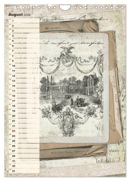 Produktbild: Vintage Welten (Wandkalender 2026 DIN A4 hoch), CALVENDO Monatskalender