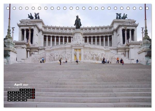 Produktbild: Rom, Augenblicke in der Ewigen Stadt (Tischkalender 2027 DIN A5 quer), CALVENDO Monatskalender