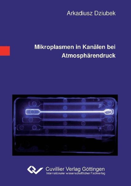 Produktbild: Mikroplasmen in Kan&auml;len bei Atmosph&auml;rendruck