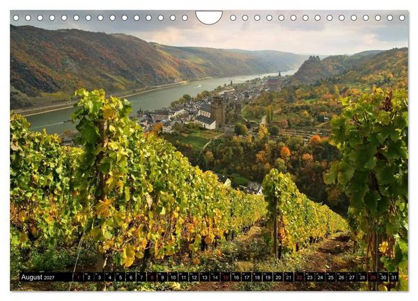 Produktbild: Der Rhein. Oberes Mittelrheintal von Bingen bis Koblenz (Wandkalender 2027 DIN A4 quer), CALVENDO Monatskalender