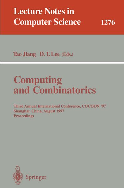 Produktbild: Computing and Combinatorics