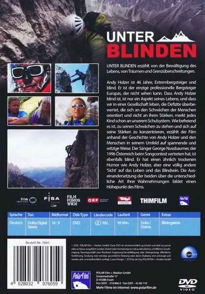 Produktbild: Unter Blinden - Das extreme Leben des Andy Holzer