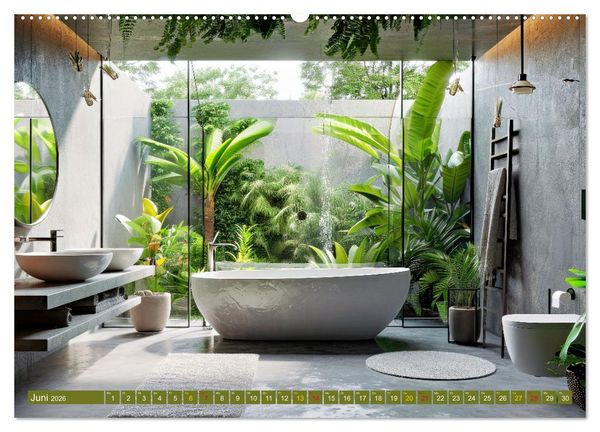 Produktbild: Urban Jungle - wohnen mit Pflanzen (Wandkalender 2026 DIN A2 quer), CALVENDO Monatskalender