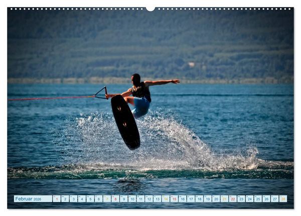 Produktbild: Wakeboarden (hochwertiger Premium Wandkalender 2026 DIN A2 quer), Kunstdruck in Hochglanz