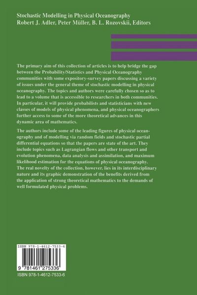 Produktbild: Stochastic Modelling in Physical Oceanography