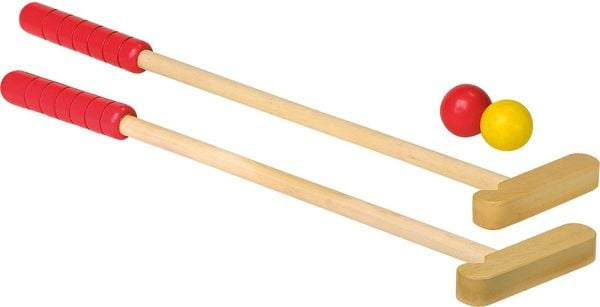 Lebkuchen Minigolf Set Aus Holz - Weihnachtliches Golfspiel Mit Zuckerstangen-Schläger