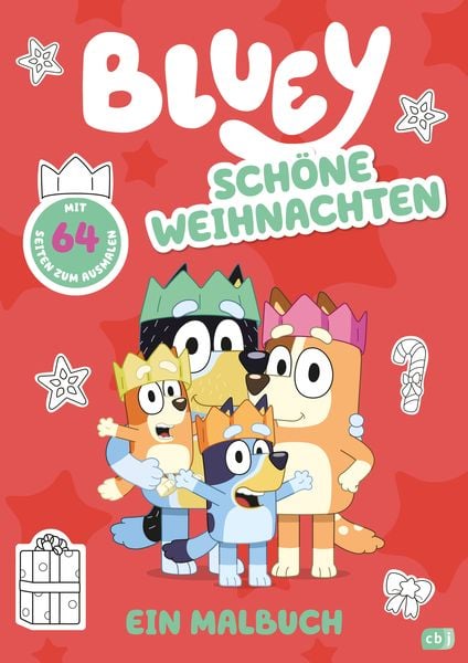 BLUEY – Schöne Weihnachten – Ein Malbuch