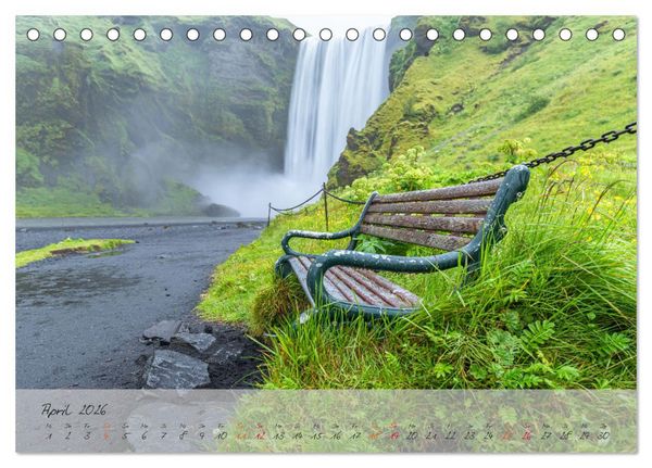 Produktbild: Naturwunder in Island (Tischkalender 2026 DIN A5 quer), CALVENDO Monatskalender
