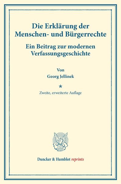 Produktbild: Die Erkl&auml;rung der Menschen- und B&uuml;rgerrechte.