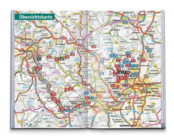 Produktbild: KOMPASS Wanderf&uuml;hrer Taunus, Naturpark Taunus, Naturpark Rhein-Taunus, Lahn-Taunus, 60 Touren mit Extra-Tourenkarte