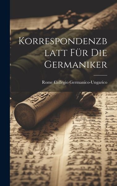 Produktbild: Korrespondenzblatt F&uuml;r die Germaniker