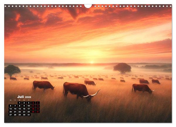 Produktbild: Pr&auml;rie Welten - Ein Kalender, der die Seele der Pr&auml;rie einf&auml;ngt. (Wandkalender 2026 DIN A3 quer), CALVENDO Monatskalender