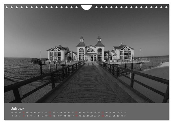 Produktbild: Ostsee - von schwarz bis wei&szlig; (Wandkalender 2027 DIN A4 quer), CALVENDO Monatskalender
