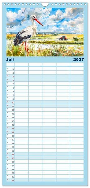 Produktbild: Familienplaner 2027 - Havelland Flair - Immer in Flussn&auml;he mit 5 Spalten (Wandkalender, 21 x 45 cm) CALVENDO