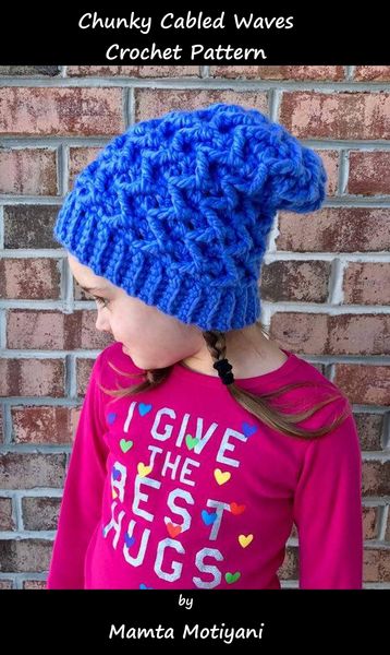 Produktbild: Chunky Cabled Waves Hat | Crochet Pattern (Easy Crochet Patterns, #12)