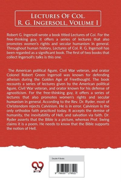 Produktbild: Lectures Of Col. R. G. Ingersoll, Volume I