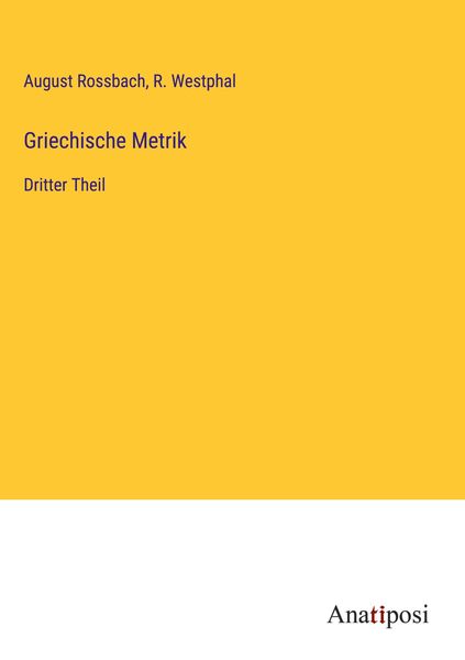 Produktbild: Griechische Metrik