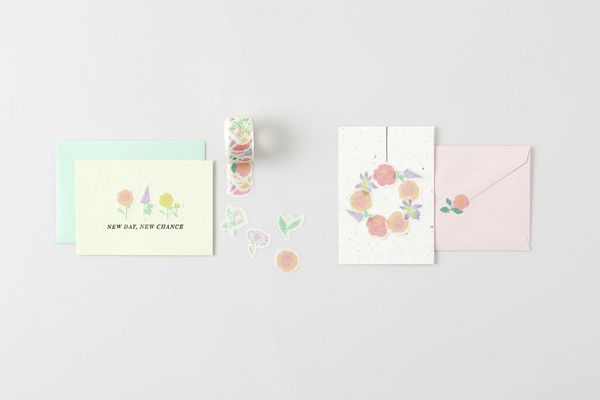 Produktbild: Washi Sticker Blumen, Pastell , The Sky is the Limit, 200 Stk/Rolle