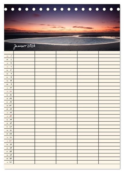Produktbild: Noch mehr F&ouml;hrweh Familienplaner (Tischkalender 2026 DIN A5 hoch), CALVENDO Monatskalender