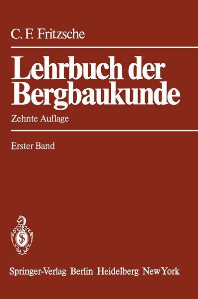 Produktbild: Lehrbuch der Bergbaukunde