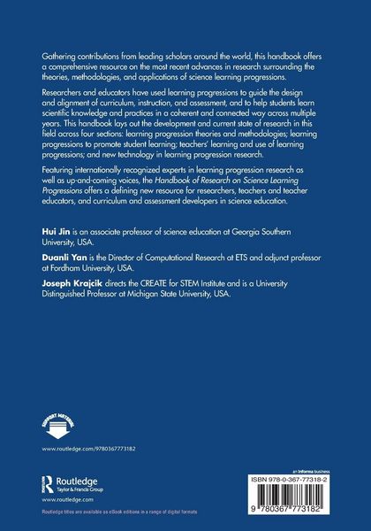 Produktbild: Handbook of Research on Science Learning Progressions