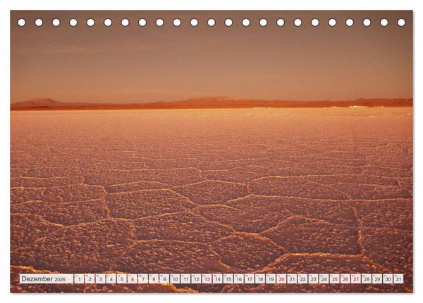 Produktbild: Bolivien - Unterwegs im Hochland (Tischkalender 2026 DIN A5 quer), CALVENDO Monatskalender