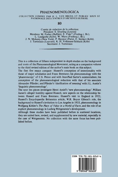 Produktbild: The Context of the Phenomenological Movement