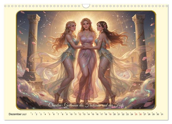 Produktbild: Griechische Gottheiten des Guten (Wandkalender 2027 DIN A3 quer), CALVENDO Monatskalender