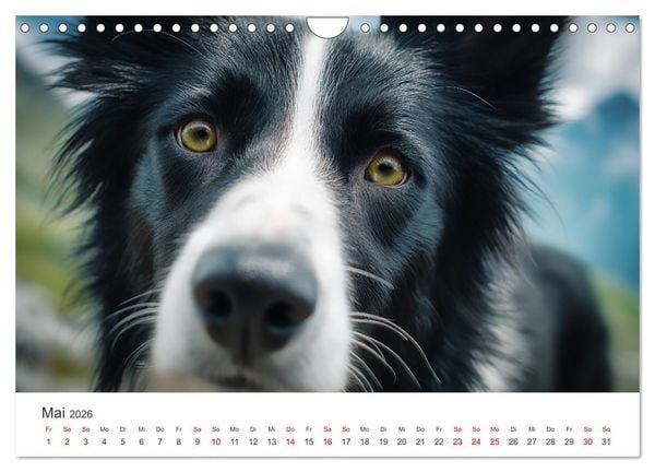 Produktbild: Sch&ouml;n, schlau, schnell! - Der Border Collie - Kalender (Wandkalender 2026 DIN A4 quer), CALVENDO Monatskalender