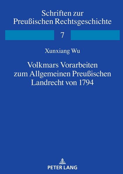 Produktbild: Volkmars Vorarbeiten zum Allgemeinen Preu&szlig;ischen Landrecht von 1794