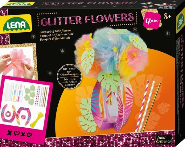 Produktbild: Glitter Flowers, Faltschachtel