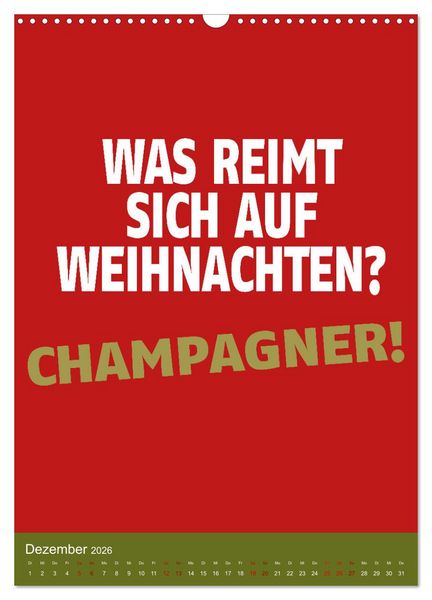 Produktbild: Aufstehen, Krone richten, weitergehen (Wandkalender 2026 DIN A3 hoch), CALVENDO Monatskalender