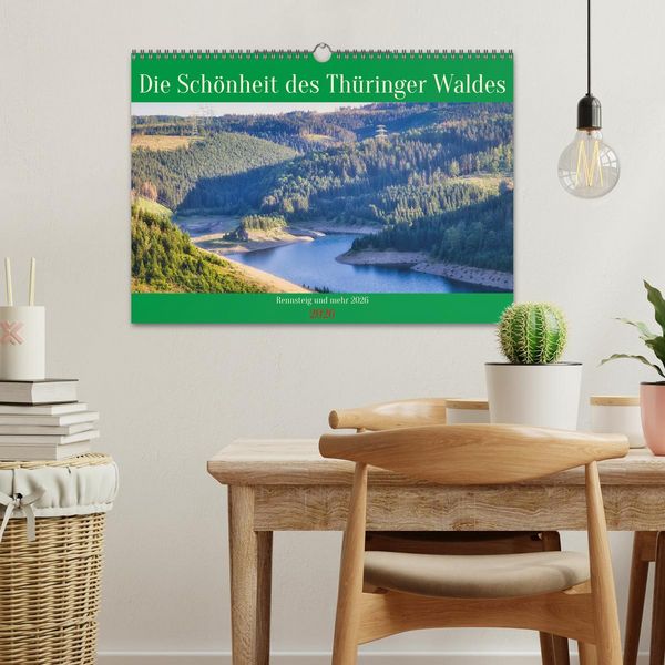 Produktbild: Die Sch&ouml;nheit des Th&uuml;ringer Waldes (Wandkalender 2026 DIN A3 quer), CALVENDO Monatskalender