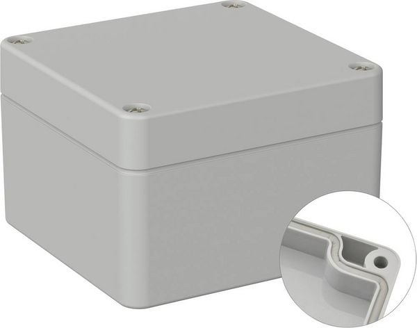 TRU COMPONENTS TC-9065600 Industrie-Gehäuse 82 x 80 x 55 ABS Lichtgrau (RAL 7035) 1St.