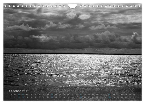 Produktbild: Seest&uuml;cke. Schwarzwei&szlig;e Nordseeimpressionen 2026 (Wandkalender 2026 DIN A4 quer), CALVENDO Monatskalender