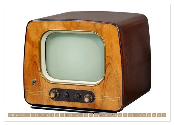 Produktbild: Fernseher der 1950er bis 70er Jahre: In die R&ouml;hre geguckt (hochwertiger Premium Wandkalender 2026 DIN A2 quer), Kunstdruck in Hochglanz