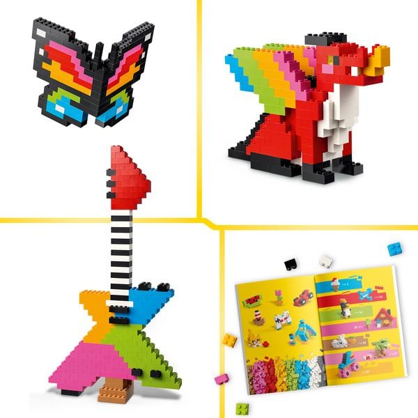 Produktbild: LEGO 11045 Classic Kreative Bunte Steine, Bauspielzeug, entwicklungsf&ouml;rderndes MINT-Set