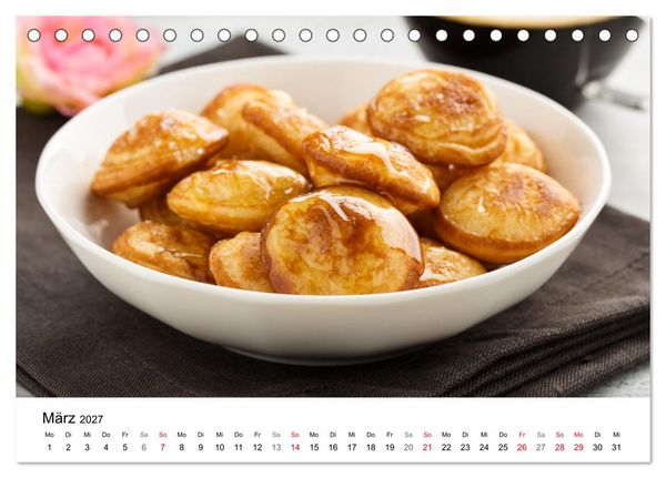 Produktbild: Kuchen, Kekse und Geb&auml;ck - s&uuml;&szlig; und lecker durch das Jahr (Tischkalender 2027 DIN A5 quer), CALVENDO Monatskalender