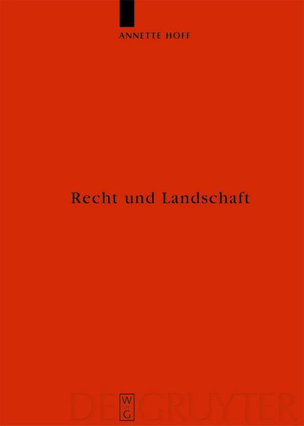 Produktbild: Recht und Landschaft